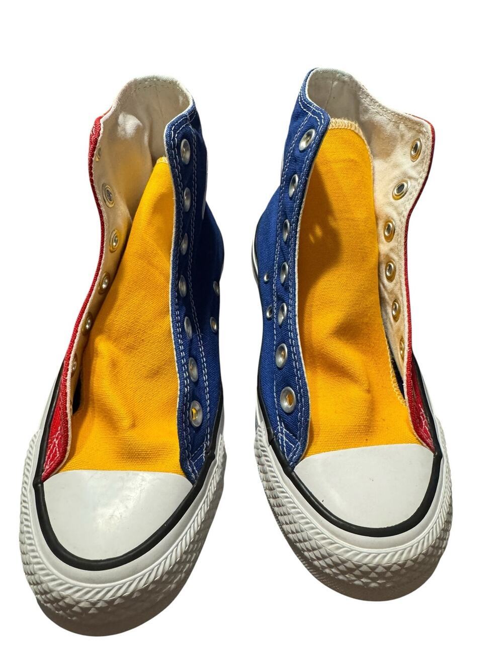 Converse Multicolored Youth Tennis Shoe Size 4-no shoe strings